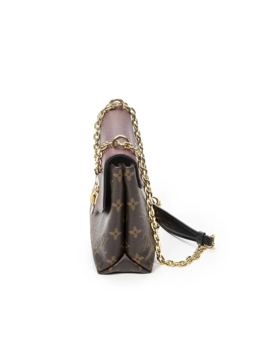 Louis Vuitton Saint Placide Burgundy Brown Monogram Canvas Shoulder